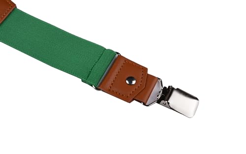 Image of Suspenders for Men Y Back Adjustable Elastic with Strong Clips 47 Inches