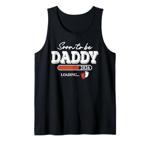 Soon To Be Daddy est. 2026 Divertido anuncio de embarazo papá Camiseta sin Mangas
