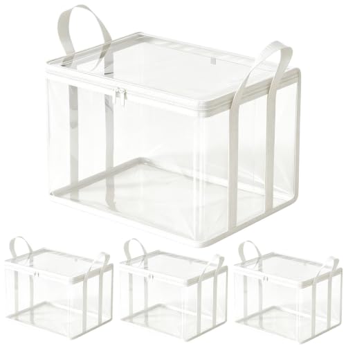 Portaobjetos de grueso y resistente material transparente para ropa y casa 2