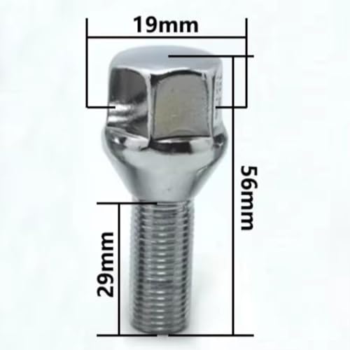 Tornillos para llantas M12 x 1.25 pernos de rueda hexagonal de 17 mm 5