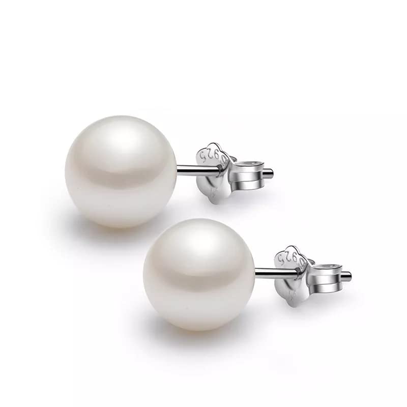 Boucles d'oreilles en Argent Sterling 925 de 10mm ornées d'un magnifique grenat