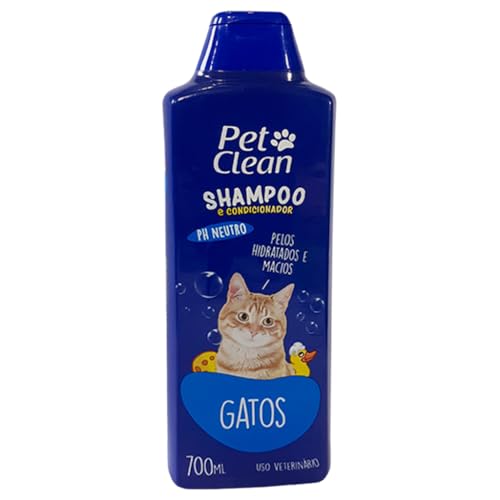 Shampoo para Gatos 2 em 1-700ml, Pet Clean