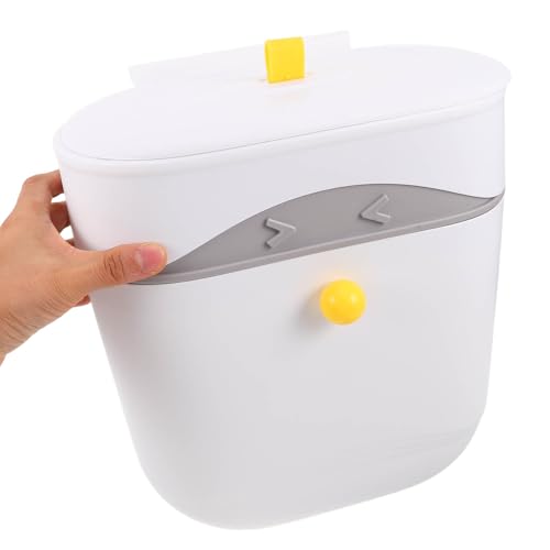 Caneca de basura de cocina con tapa y montaje en pared miniatura 4