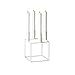 Produktbild By Lassen Kerzenständer, Metall, Weiß, 14 x 14 cm, h 20 cm