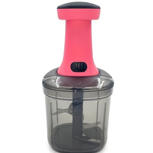 Stewit Food Chopper, Steel Large Manual Hand-Press Vegetable Chopper ...