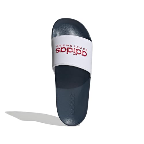 Image of adidas Mens Adilette Shower Arsenal Slides Casual Sandals Casual - Red