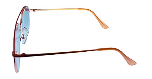 Kenneth Cole Reaction Mens Shiny Gold Metal Aviator Sunglass KC1386 28T3