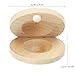 Vaguelly 4 PCS Castanets Wood Percussion Orff Music Instrument Children Adults Fingers Castanets with String