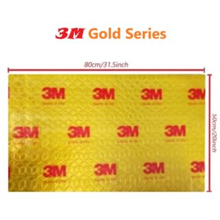 Image of Polyethylene Car Damp | 3M Damping Mats | For Best Damping Back To Stock | White Gum Golden Colour | 1 Sheet Only
