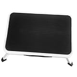 BUGUUYO Klappbarer Metall Tritthocker Stabiler Rutschfester Stehtritt mit Extra Großer Plattform...