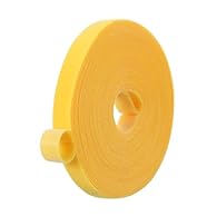 Color: Yellow; Material: Nylon; Tape Width: 15 mm / 0.59 Inch; Roll Length: 10 m / 32.8 Feet; Packing List: 1 Pcs x Hook and Loop Tape Advantages: The double-sided cable tie is crafted from a blend of PP nylon material, ensuring durability and reusab...