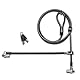 Kensington MicroSaver 2.0 Twin-Notebookschloss mit T-Bar Schließmechanismus und and Carbonstahl-Kabel - 2,4 m Länge (K65048WW)