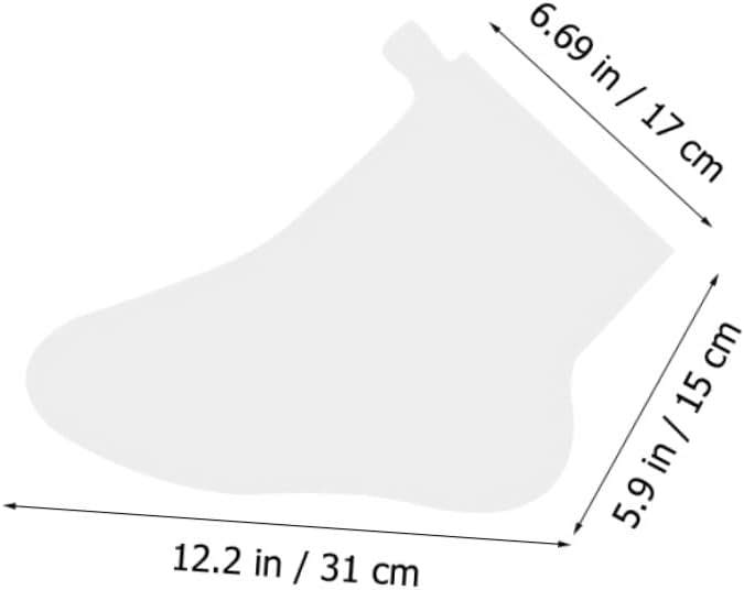100Pcs Disposable Waterproof Foot Masks Thickened Plastic Foot Covers for Exfoliation and Shoe Trying-