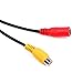 1x 4-Pin Male Head Backup Reverse Camera Car Universal to CVBS Female Connector Signal Power Adapter Harness Accessories