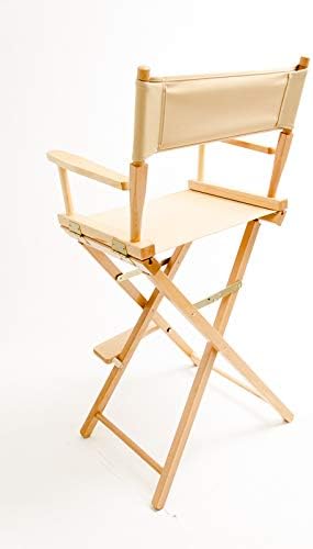 Gold Medal Bar-Height (30") Director's Chair, Natural Finish