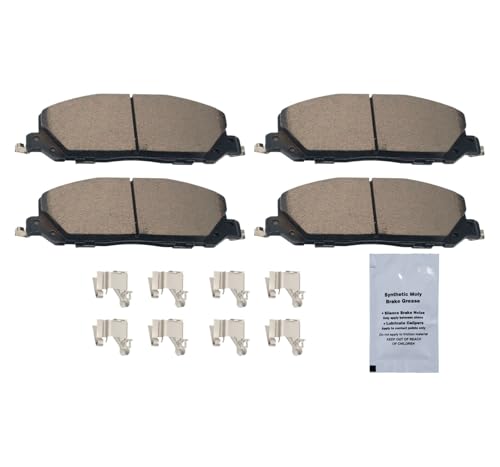 Image of HUSCH D2229 Front Ceramic Brake Pads Kit Fit For Ford Explorer 2020-2025, For Ford Police Interceptor Utility 2020-2025, For Lincoln Aviator 2020-2024