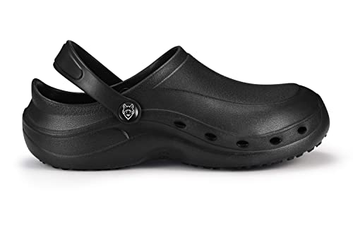 ESTRO Gartenclogs Herren Gartenschuhe Damen - Gartenclogs Damen Unisex Leicht Gummischuhe Sommer Garten Clogs Herren F92 (42, Schwarz)