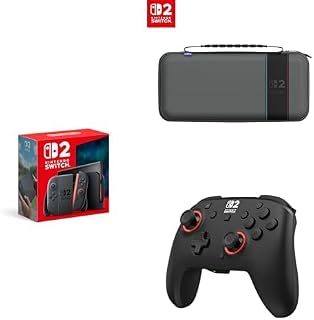 Nintendo Switch 2 Console w. Turtle Beach Rematch Black Wireless Gaming Controller &PlayTrek Travel Case by Nintendo