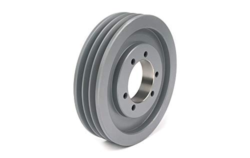 TB Woods 1503D Classical V-Belt Sheave, D Belt Section, 3 Grooves, F Bushing required, Cast Iron, 15.60