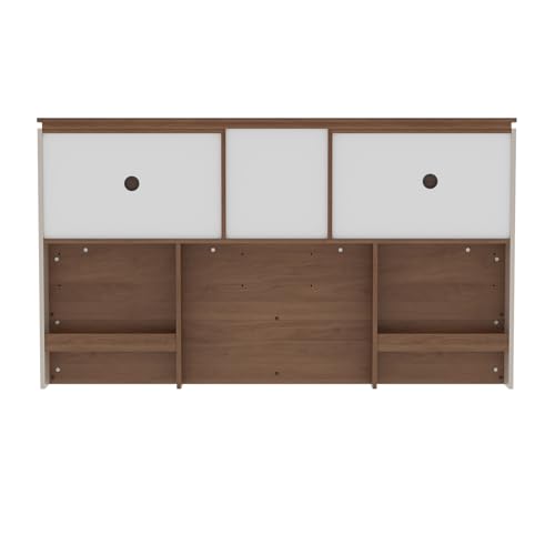 Image of Wakefit Bed | 3 Yr Warranty | King Size Bed, Comes with Storage Box, Noise-Free, Density: 680-750 kg /m, Termite & Borer Resistant, Fits Mattresses Up to 8 inches (Kora 78 x 72 - Columbian Walnut)
