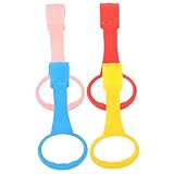 FIXOSHEE 4 Piezas Anillas para Cuna Niña Colores Vibrantes Anillas para Parques Fácil Instalación Ayuda para Niña Ponerse Equilibrio