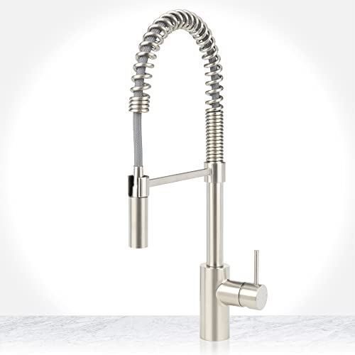 Miseno MK6557 Mia 1.8 GPM Pre-Rinse Pulldown Kitchen Faucet - Includes Optional Deck Plate -...