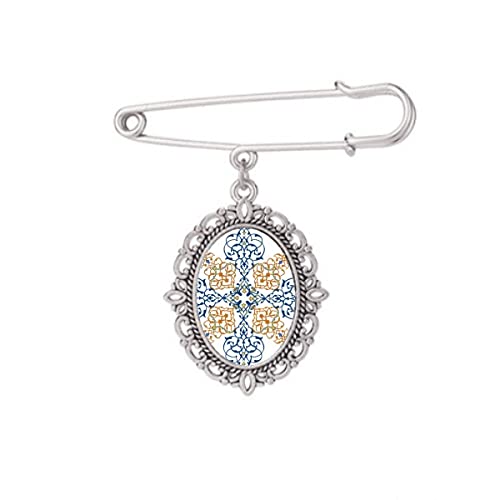 Broche broche fleur moderne pour ajuster un décolleté de robe ou fixer un châle fluide