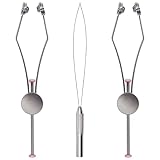 XFISHMAN Fly-Tying-Bobbin-Holder 2 Pack Fly Fishing Ceramic Bobbin with Bobbin Threader Holder Fly...