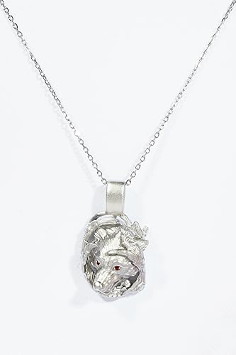Image of Veyra 925 Sterling Silver Pendant Necklace with Chain - Elegant Minimalist Silver Necklace, Hypoallergenic, Tarnish-Resistant Jewelry Gift for Women 9.29gms