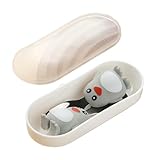 Home Creative Simple Cartoon Pinguin Silikon Gitterplatte – Pinguin-Löffel und Gabel [einfach]