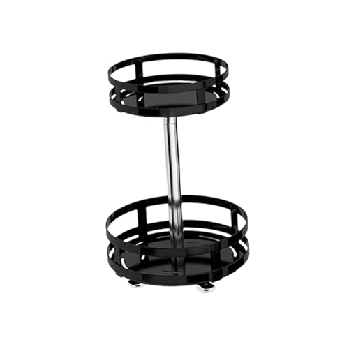 siduytin Estante para especias sin giratorio, con rotación de 360 grados, lavable, organizador de condimentos, fácil instalar, multiusos.