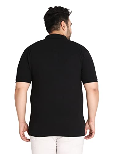 Image of CHKOKKO Men's Pluse Size Polo Cotton Regular Fit Half Sleeves T-Shirt