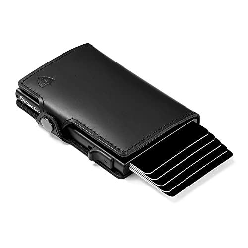 canon cf card wallet - Card Blocr Credit Card Pop Up Wallet RFID Blocking Slim Minimalist Card Holder (Black Leather)