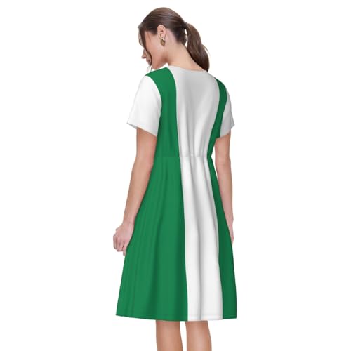 Robe d'été mi-longue Nigeria légère pour éviter la chaleur - 4