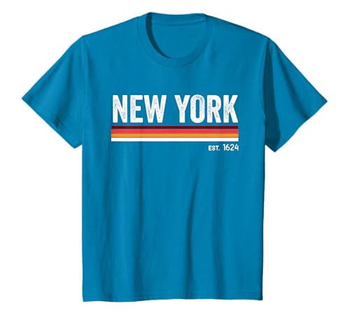 Vintage New York City EST 1624 Souvenir Rétro Style T-Shirt