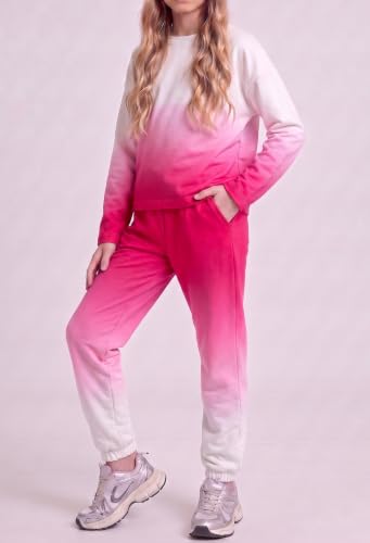 Image of Arshiner Girls 2 Piece Outfits Kids Trendy Tie Dye Sweatsuits Sets