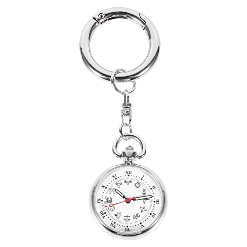 SHINEOFI Infirmière Montre Vintage Round Classical Pocket Key Chain Montre Pendentif Unisexe FOB Montre Suspendue Montre de Poche Décoratif Cover