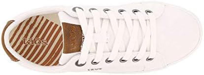 Taos New Footwear Women's Star Burst Sneaker White/Tan 8.5 | Image 3