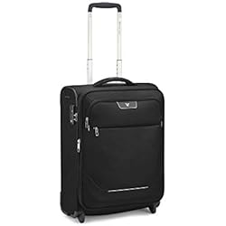 Maletas Roncato Blandas RONCATO Joy Maleta Cabina avión Expansible Negro, Medida: 55 x 40 x 20/23 cm, Capacidad: 42/48 l, Pesas: 2 kg, Maleta Cabina avión ryanair