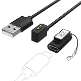 【1+1セット】 MoKo Xiaomi Band10/9/9pro/8/8pro 用充電ケーブル 1m（1個）+ 変換アダプター I型 Type-C対応（1個） シャオミ スマートバンド10 バンド9/8 RedmiWatch5/4 ケーブル シャオミSmartBand 10/9 変換アダプタ ストラップ付き 紛失防止 充電器 TPU 急速充電
