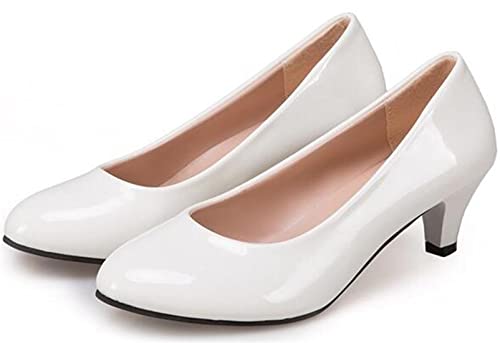 Womens Kitten Heel Office Dress Pumps Work Formal Court Shoes3