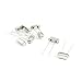 Aexit 8 Pcs Passive Components Silver Tone 6.000MHz 6MHz 20PF 2 Pin Quartz Crystals Crystal Oscillators