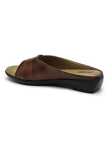 Image of AROOM Leather Comfortable & Stylish Sandals For Women & Girls