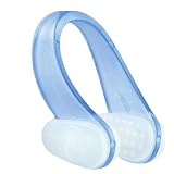 Swimming Nose Clip - Silicone Surfing Nose Plug | Anti Choking Soft Protector For Adults Children Diving | Portable Pool Nasal Clip For Intense Training Easy On Off No Fall Blue 1.42x0.67 Inch