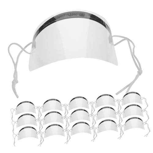 BESTYASH 50 piezas Transparente para Corte de Cabello Facial para Salón y Uso Doméstico Cubre Ojos y Cejas Diseño para Peluquería Limpieza