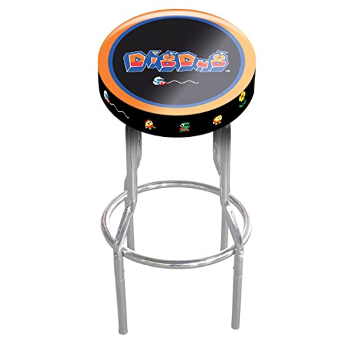 ARCADE1UP Stool Adjustable Height 21.5 inches to 29.5 inches (Dig Dug)
