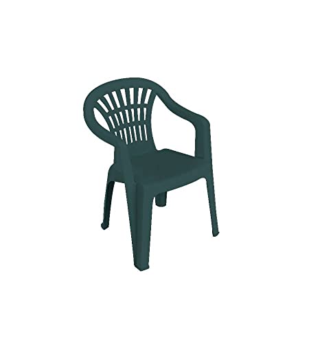 PENGO Fauteuil Monobloc, Lyra en polypropylène, Couleur Vert, Polyuréthane