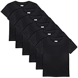 FEQO 6 Pack Toddler Girls Short Sleeve T Shirts Cotton Tees Summer Tops Black T-Shirt for Toddlers,4 Years