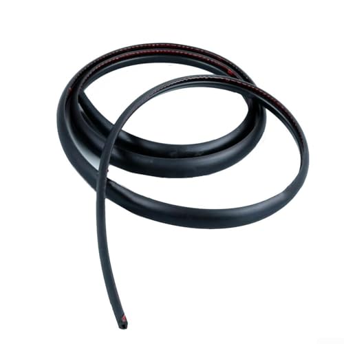Gdfnmogo Parabrisas de 0.8 m para sellado de moldura de automóvil, protección de goma, tira de panel frontal antienvejecimiento, tira exterior negra para coche