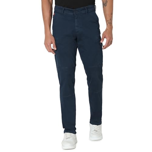 Image of Spykar Men's Regular Cargo Pants
